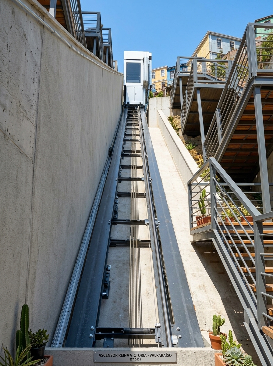 Ascensor Inclinado y Funicular en Valparaíso